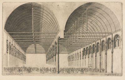 Förkammaren i Justitiepalatset, Paris av Charles Meryon