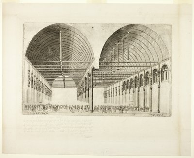 Förkammaren i Palais de Justice, Paris av Charles Meryon