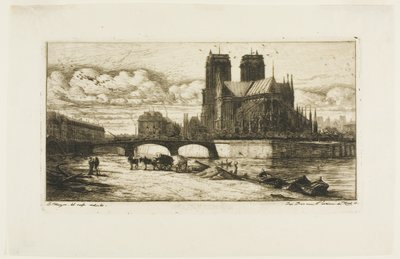 Apsiden av Notre-Dame, Paris av Charles Meryon