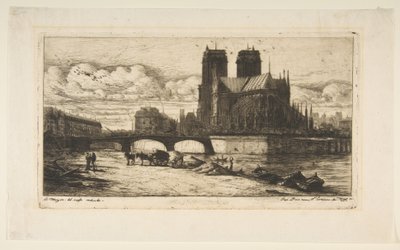 Absiden i Notre-Dame, Paris av Charles Meryon