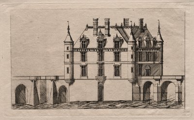 Chateau de Chenonceau, 1856. av Charles Meryon