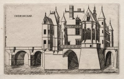 Chateau de Chenonceau, 1856. av Charles Meryon