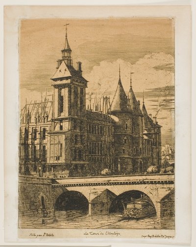 Klocktornet, Paris av Charles Meryon