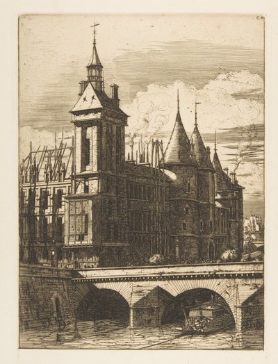 Klocktornet, Paris av Charles Meryon