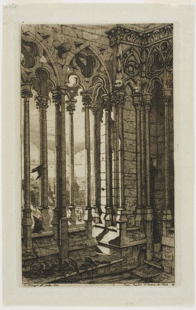 Galleriet Notre-Dame, Paris av Charles Meryon