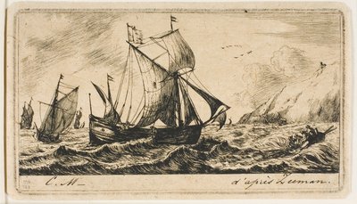 Gallioten av Jean de Vyl från Rotterdam av Charles Meryon