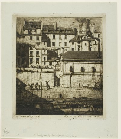 Bårhuset, Paris av Charles Meryon