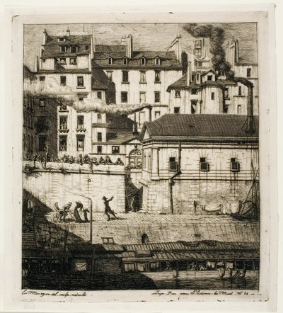 Bårhuset, Paris av Charles Meryon