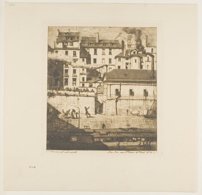 Bårhuset, Paris av Charles Meryon