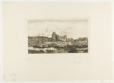 Gamla Louvren, Paris, 1651 av Charles Meryon