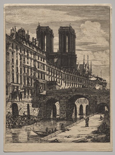 Petit Pont av Charles Meryon