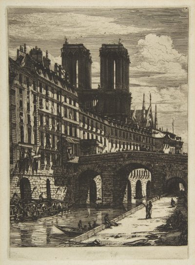 Petit Pont, Paris av Charles Meryon