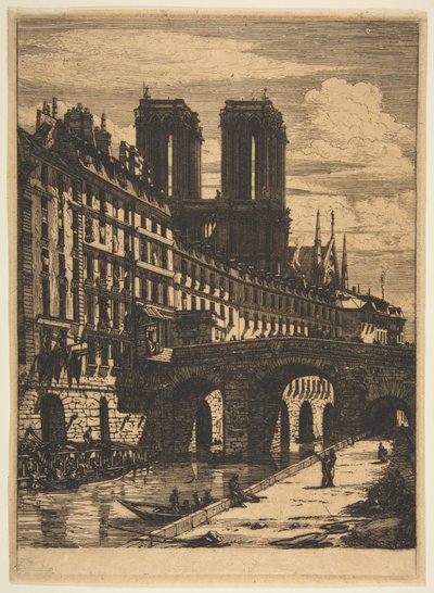 Petit Pont, Paris av Charles Meryon