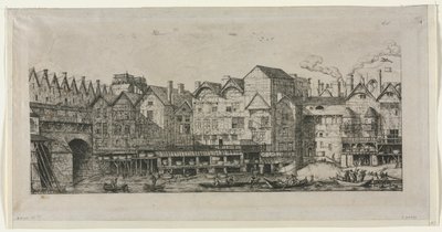 Utsikt över en del av staden Paris mot slutet av 1600-talet, 1861. av Charles Meryon