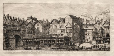 Utsikt över en del av staden Paris, mot slutet av 1600-talet, 1861. av Charles Meryon