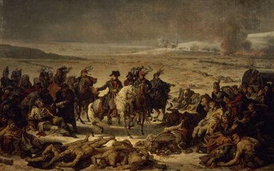 Efter slaget vid Eylau, 9 februari 1807 (olja på duk) av Charles Meynier