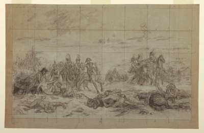Studera för "Napoleon vid Eylau" av Charles Meynier