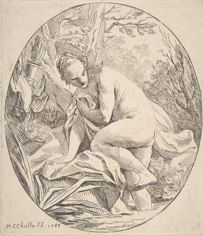 Diana vid badet, 1744. av Charles Michel Ange Challe