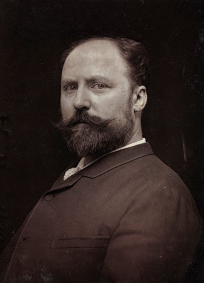 Konstnärligt och biografiskt album, 5:e årgång, Salong 1885; porträtt av den franske målaren Paul Louis Narcisse Grolleron (1848-1901) av Charles Michelez