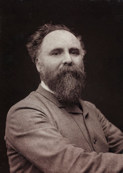 Konstnärligt och biografiskt album, 5:e årgång, Salong 1885; porträtt av den franske målaren Diogenes Ulysse Napoleon Maillart (1840-1926) av Charles Michelez