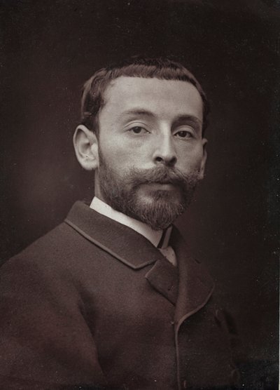 Konstnärligt och biografiskt album, 6:e årg., Salong 1885; porträtt av den franske målaren Alexandre Bloch (1862-1906) av Charles Michelez