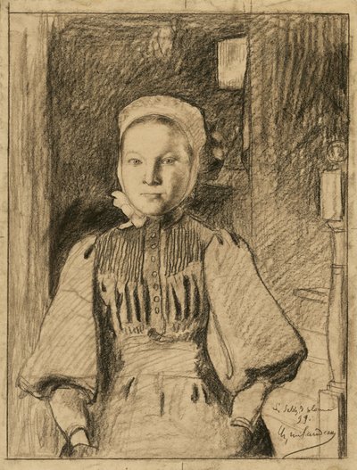 En ung bondflicka från Vendée av Charles Milcendeau