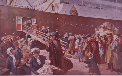 Emigranter på väg till Kanada avgår från Liverpool av Charles Mills Sheldon