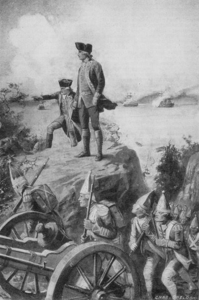 General Wolfe tittar ner på Quebec av Charles Mills after Sheldon