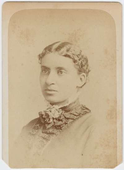 Carte de vision eller Lottie Grimke, c.1870 av Charles Milton Bell