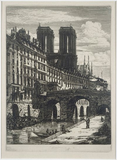 Le Petit Pont av Charles Meryon