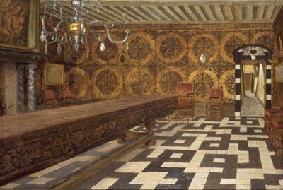Ett rum i Musee Plantin, Antwerpen av Charles Napier Hemy