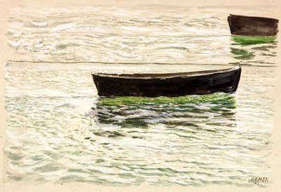 Jollar (kroppsfärg (brun) och akvarell på papper) av Charles Napier Hemy