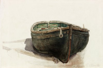 Studie av en jolle (penna och akvarell på papper) av Charles Napier Hemy