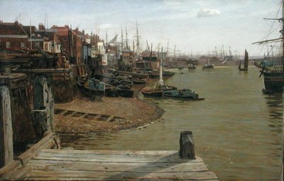 Themsen vid Limehouse av Charles Napier Hemy