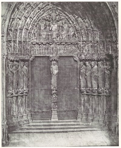 Katedralen i Chartres, sydtranseptets mittportal; Yttersta domen av Charles Nègre