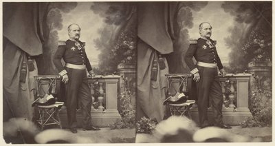 General Corréard, befälhavare för trupperna i Nice efter annekteringen av Charles Nègre