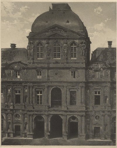 Klockpaviljongen, Louvren, Paris, Frankrike av Charles Nègre