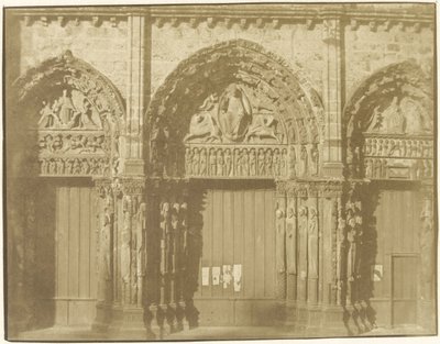 Portalen till katedralen i Chartres av Charles Nègre