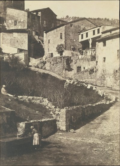 En gata i Grasse, 1852. av Charles Nègre