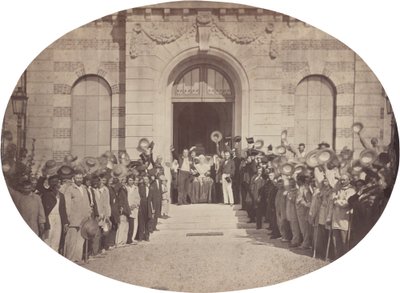Imperial Asylum of Vincennes: 15 augusti, Salut till kejsaren av Charles Nègre