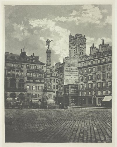 Paris, Place de Chatelet av Charles Nègre