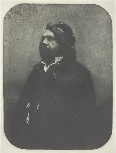 Porträtt av Theophile Gautier efter Nadar, ca. 1857, tryckt 1982. av Charles Nègre