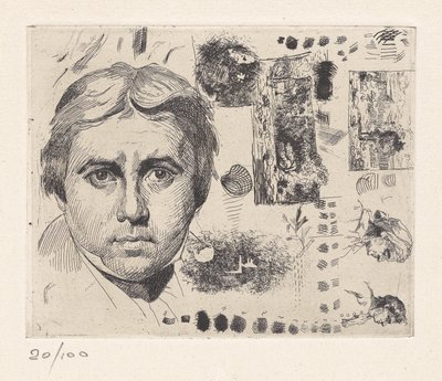 [Porträtt av Jean Auguste Dominique Ingres] av Charles Nègre