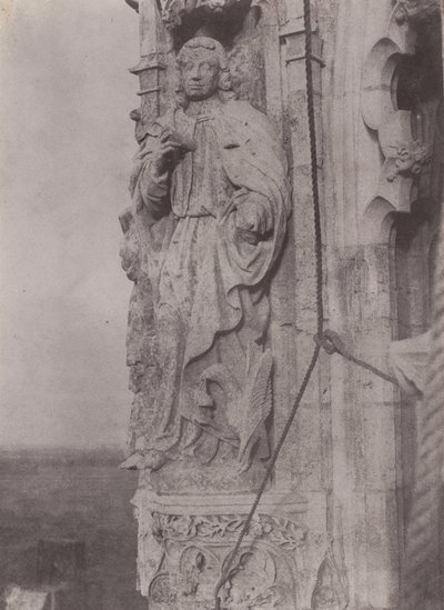 Sankt Johannes evangelisten, Chartres katedral,ca. 1854 (foto) av Charles Nègre