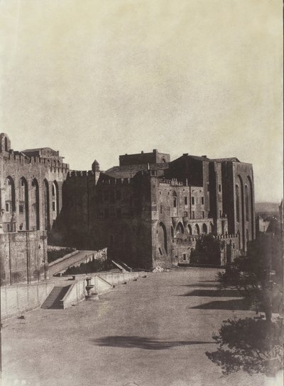 Påvens palats, Avignon, ca. 1851, tryckt 1970. av Charles Nègre