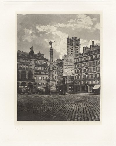 Tallrik V – Place du Châtelet (Plåt V – Place du Châtelet) av Charles Nègre, André Jammes