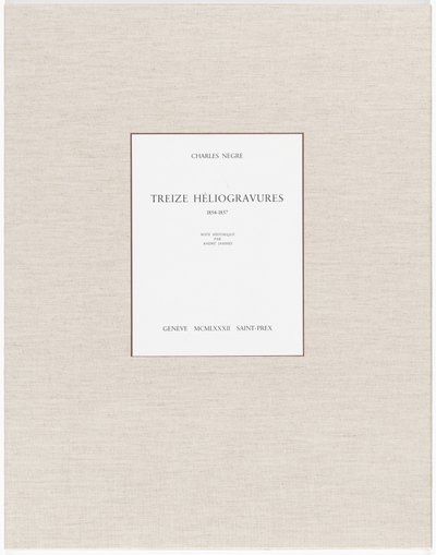 Tretton heliogravyrer av Charles Nègre, André Jammes
