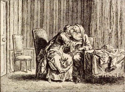 Sömnadsbiträdet av Charles Nicolas Cochin