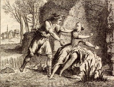Floden Scamandre av Charles Nicolas Cochin