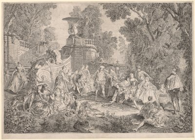The Game of Blind Mans Bluff, 1739. av Charles Nicolas Cochin